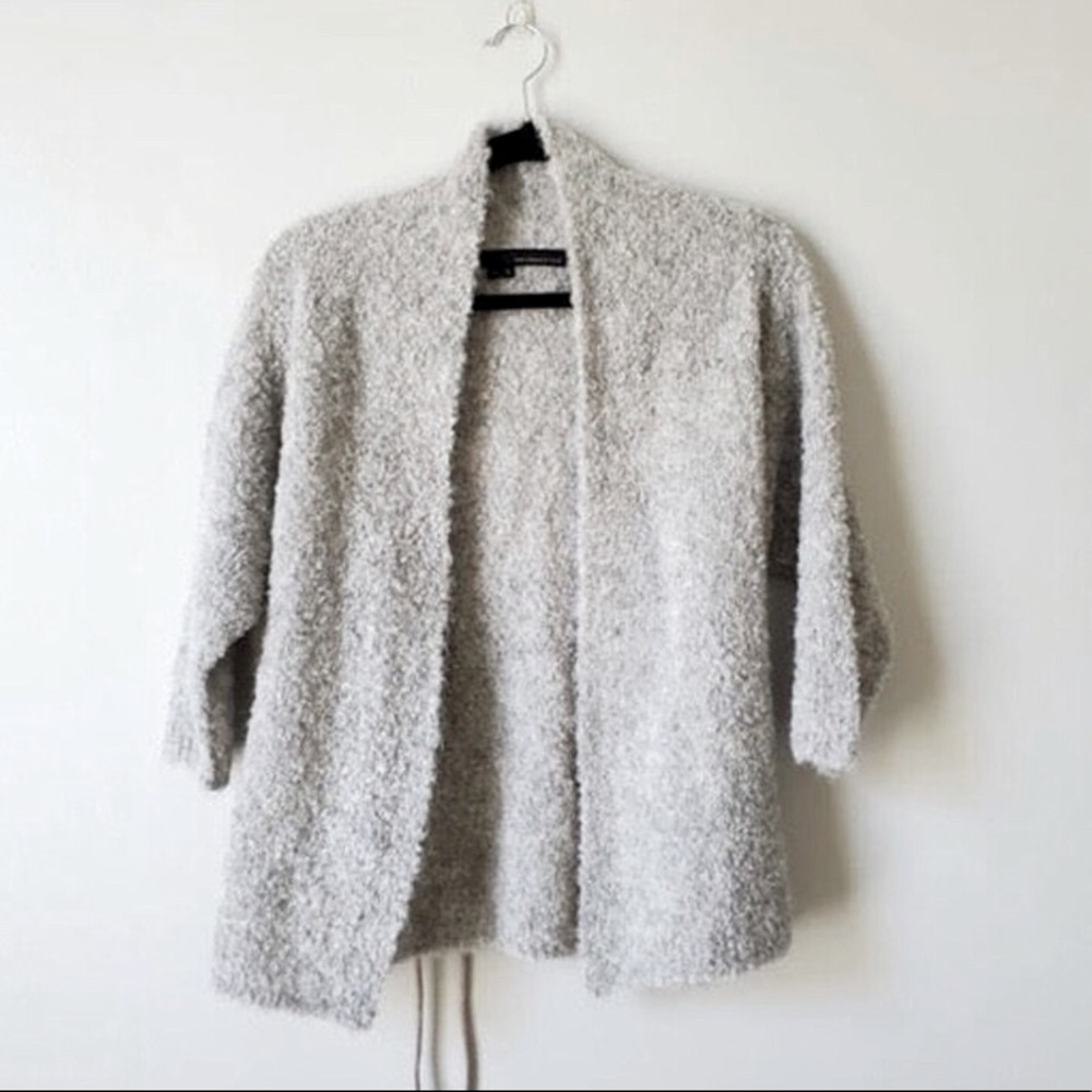 360 SWEATER | Gray Alpaca Camilla Cardigan | XS